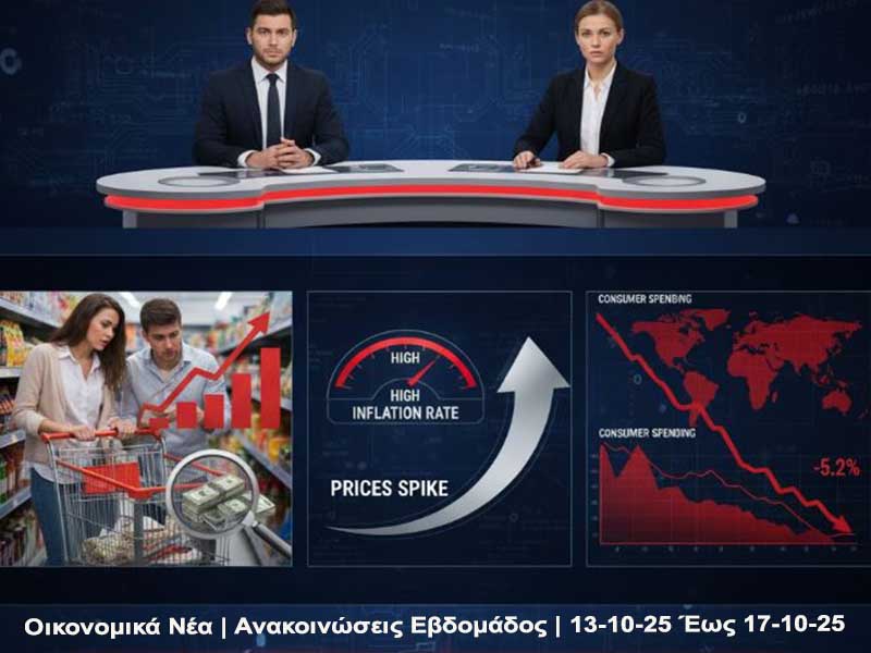 Οικονομικά Νέα | Ανακοινώσεις Εβδομάδος | 13-10-25 Έως 17-10-25
