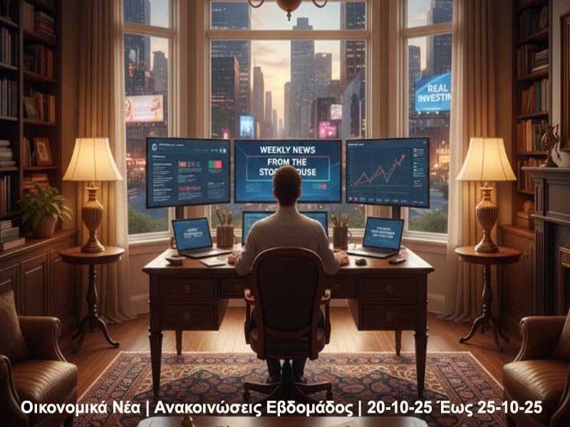 Οικονομικά Νέα | Ανακοινώσεις Εβδομάδος | 20-10-25 Έως 25-10-25